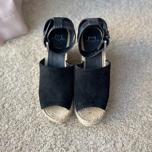 Lightly Worn Marc Fisher Espadrille Wedge